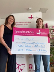 Spendenübergabe an Brustkrebs Deutschland e. V.