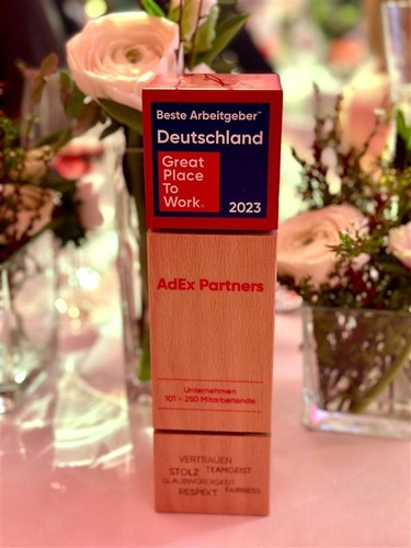 AdEx Partners "Great Place To Work" Award 2023