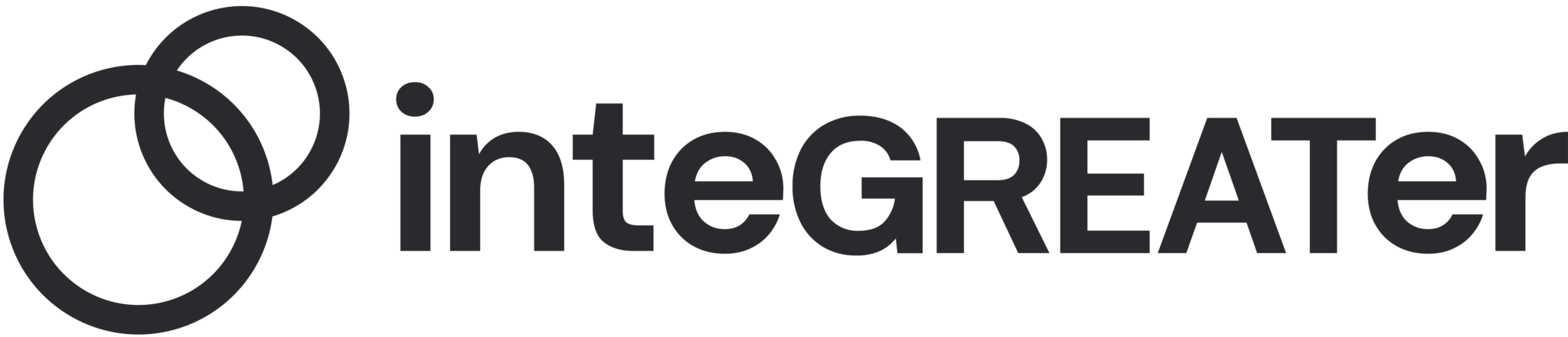 inteGREATER company logo in grayscale.