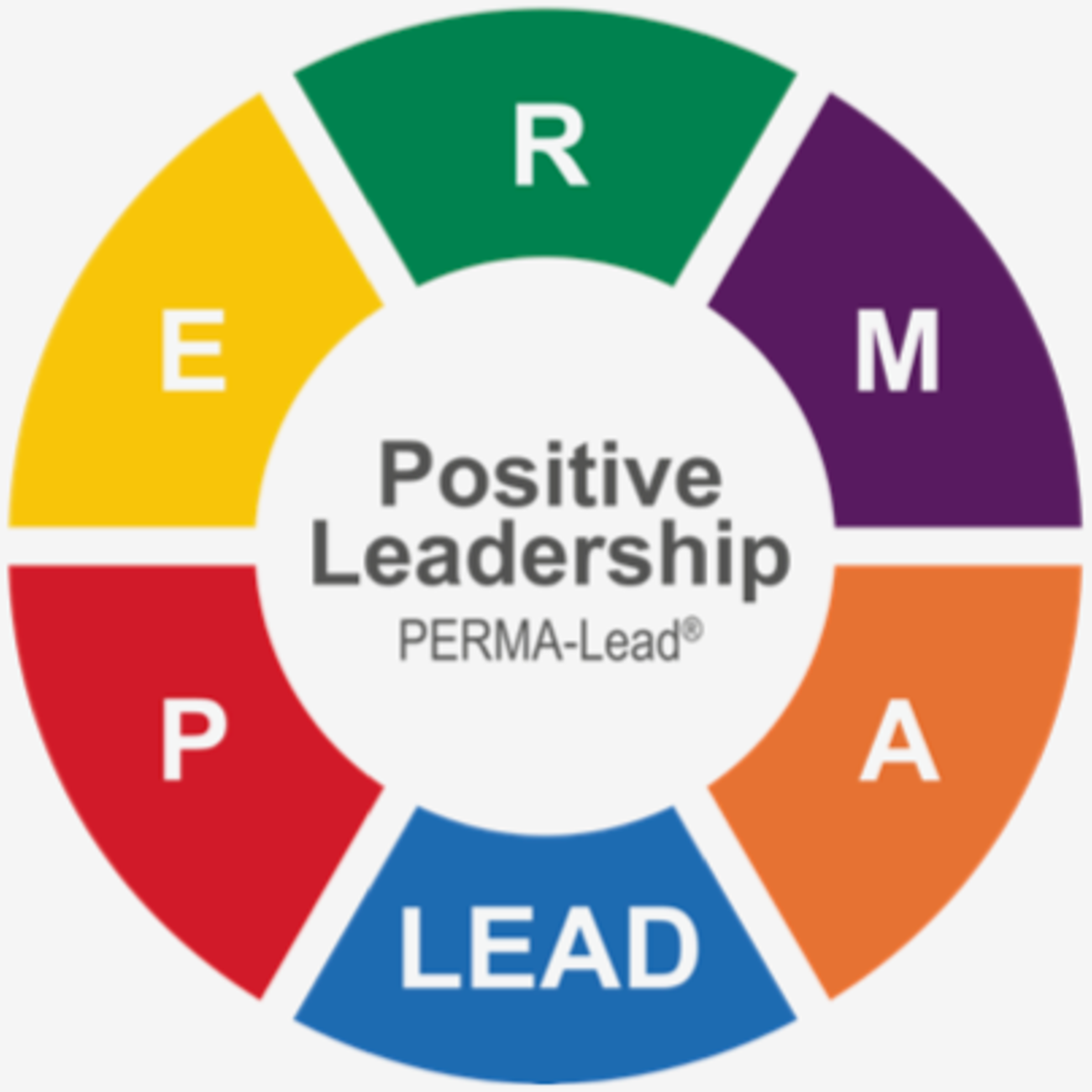 Positive Leadership PERMA model infographic.