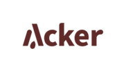 Brand logo on a dark background.