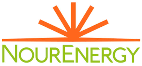 NouEnergy logo with sunburst graphic.