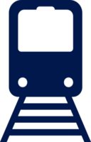 Icon of blue train front view