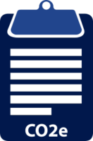 Blue clipboard icon with blank checklist.