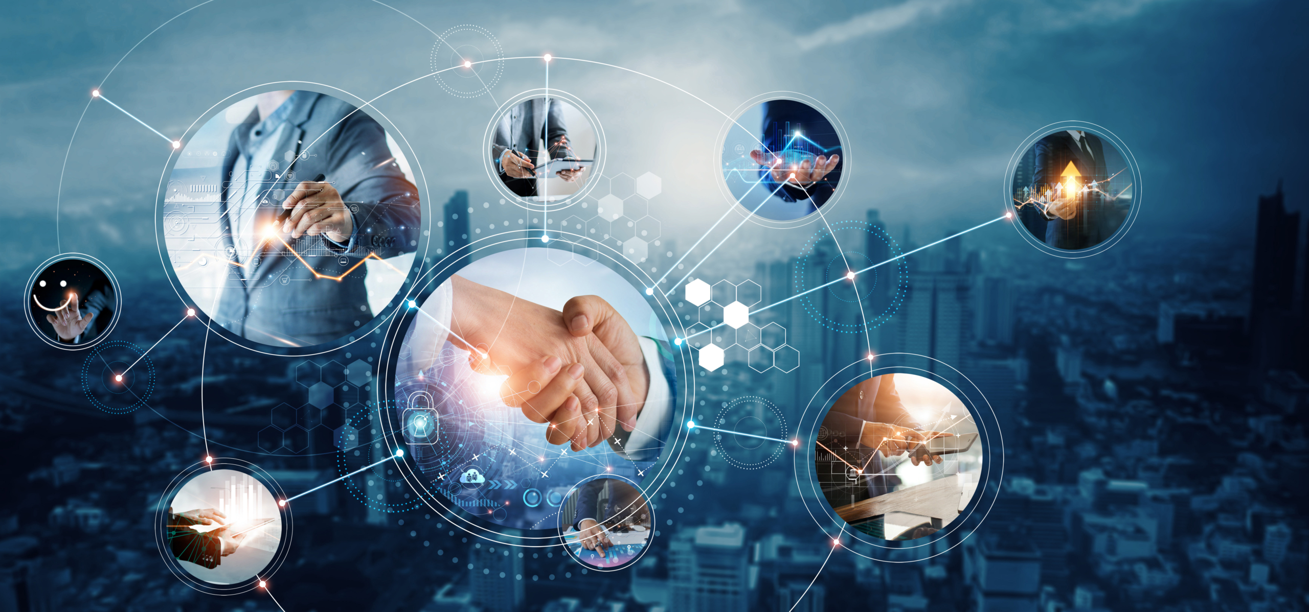 business and economic growth on global business network, data an