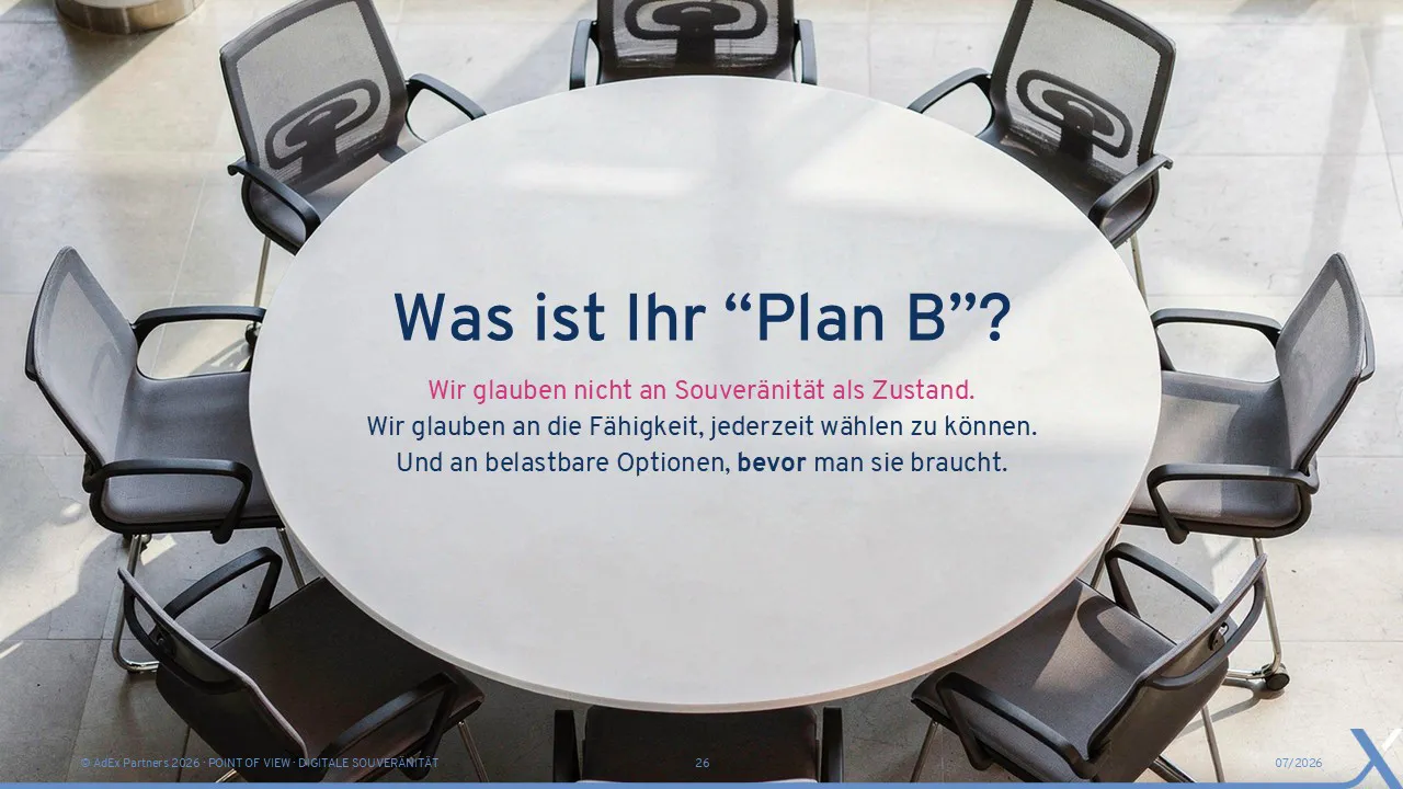 AdEx Partners – Plan B für digitale Souveränität