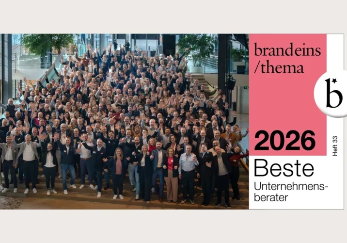 AdEx Partners und seine Tochtergesellschaft BMC Strategy Consultants werden vom Wirtschaftsmagazin brand eins und dem Marktforschungsunternehmen Statista als „Beste Unternehmensberater Deutschlands 2026“ ausgezeichnet.